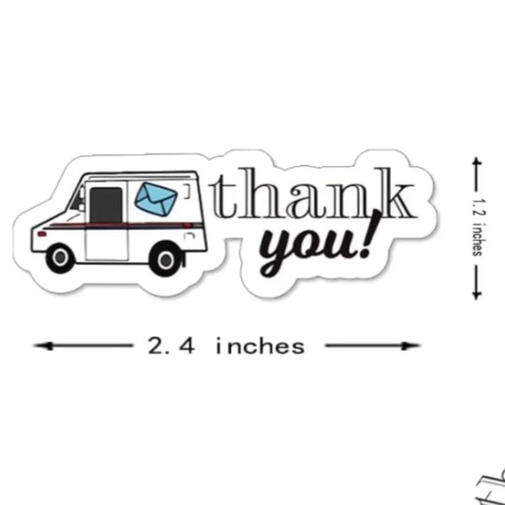 100 Thank You Mail Truck Sticker